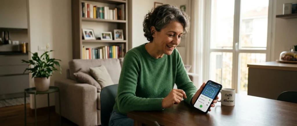 Cliente in contatto con l'assistenza tecnica remota tramite app
